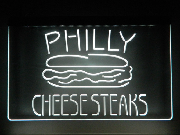 Custom, Philly, Cheese, Steaks, LED, Sign, cheesesteaks, Philadelphia, neon