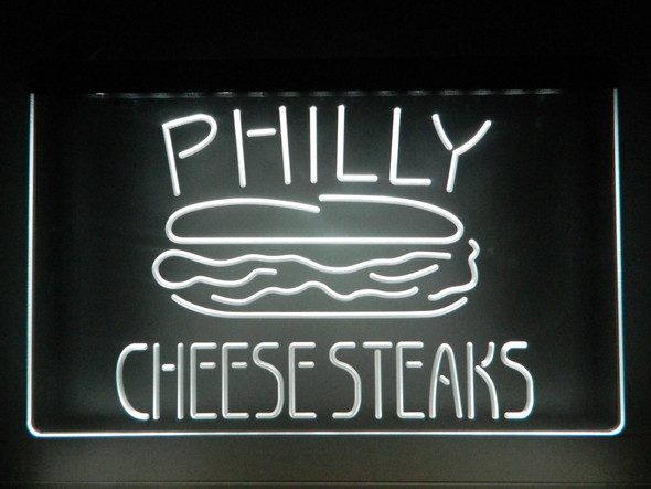 Custom, Philly, Cheese, Steaks, LED, Sign, cheesesteaks, Philadelphia, neon, light