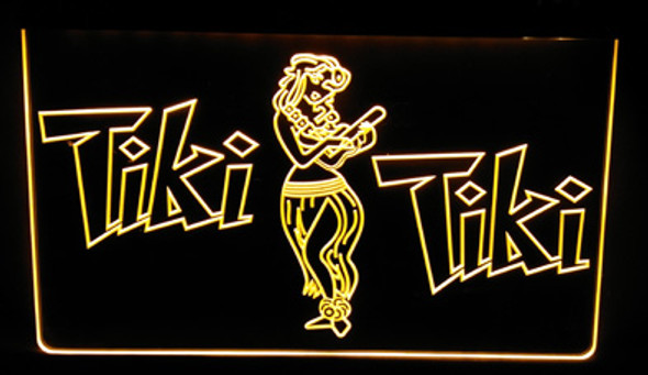 tiki, bar, led, neon, sign, light