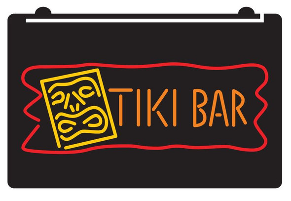 tiki, bar, led, neon, sign, light