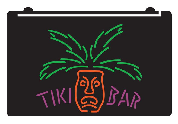 tiki, bar, palm, led, neon, sign, light