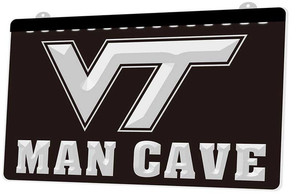 Virginia Tech, Man Cave, Acrylic, LED, Sign, neon, light, lighted