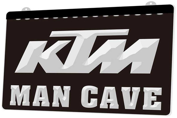 KTM Man Cave Acrylic LED Sign