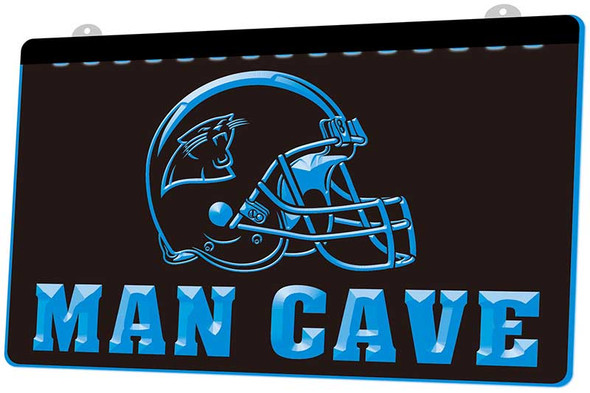 Carolina Panthers Man Cave Acrylic LED Sign