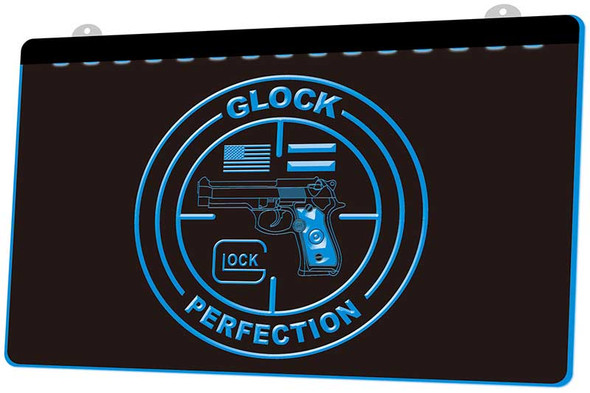 Glock, led, neon, sign, light