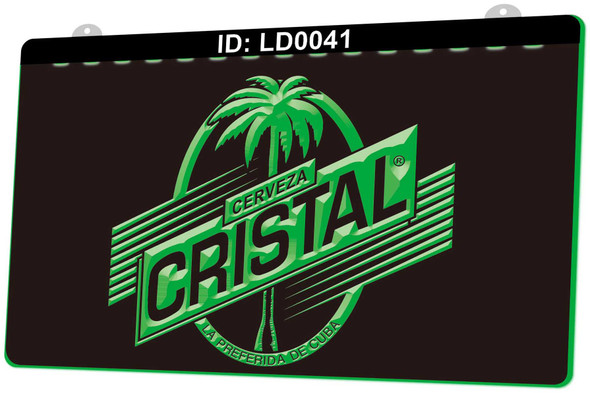 Cerveza, Cristal, led, neon, sign, light