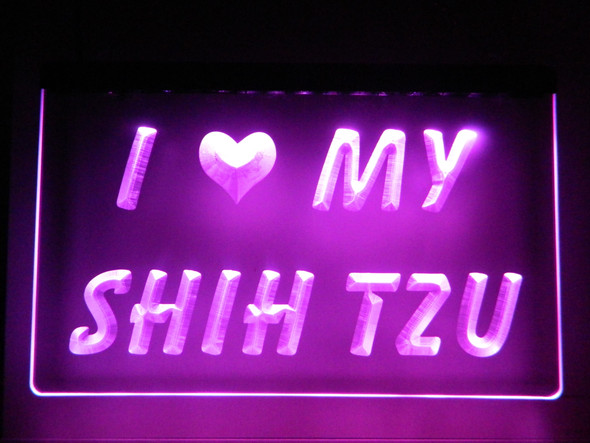 shih tzu, led, neon, sign, custom, acrylic, light