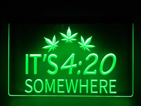 weed, marijuana, organic, cbd, cannabis, led, neon, sign, light