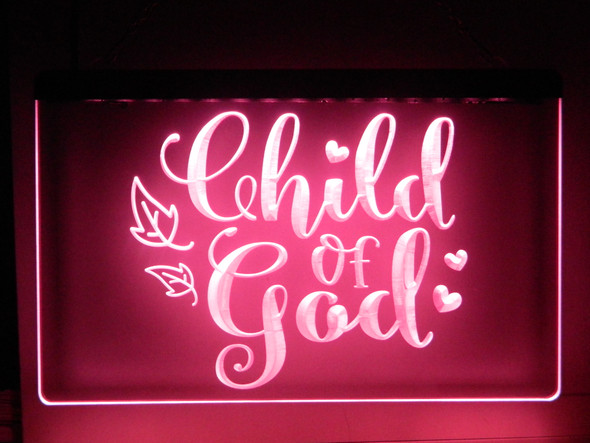 Child of God, God, Jesus, led, God, Church, Christian, Neon, Sign, light