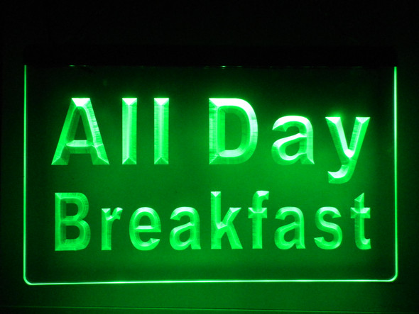 breakfast, all day breakfast, led, neon, sign, acrylic, light