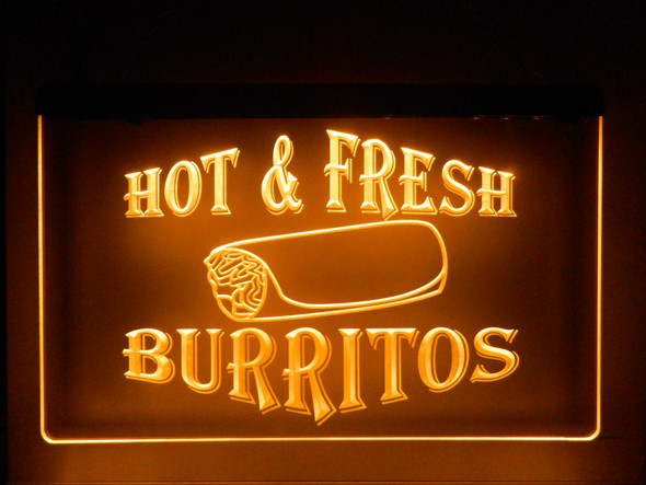 burritos, mexican food, led, neon, sign, acrylic