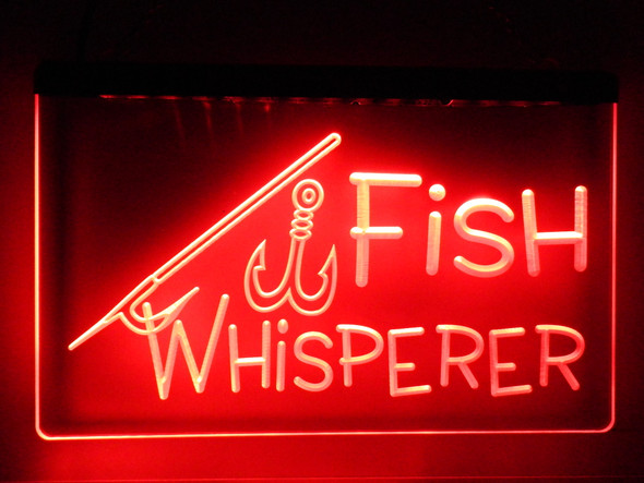 LED, Neon, Sign, light, lighted sign, custom, fishing, fish whisperer