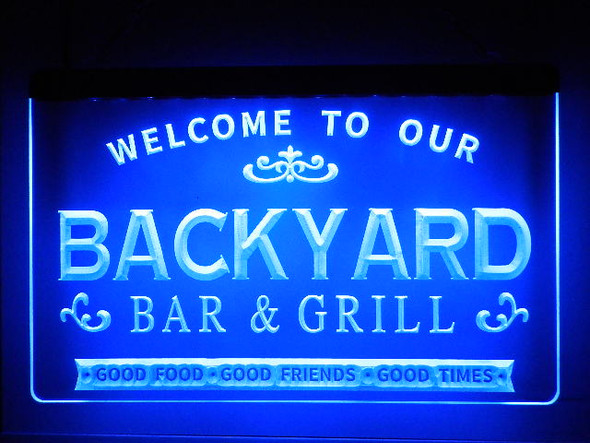 LED, Neon, Sign, light, lighted sign, custom, 
Backyard, Bar, and, Grill