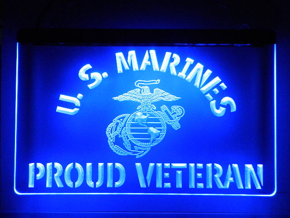 LED, Neon, Sign, light, lighted sign, custom, 
Proud, Marine, Veteran