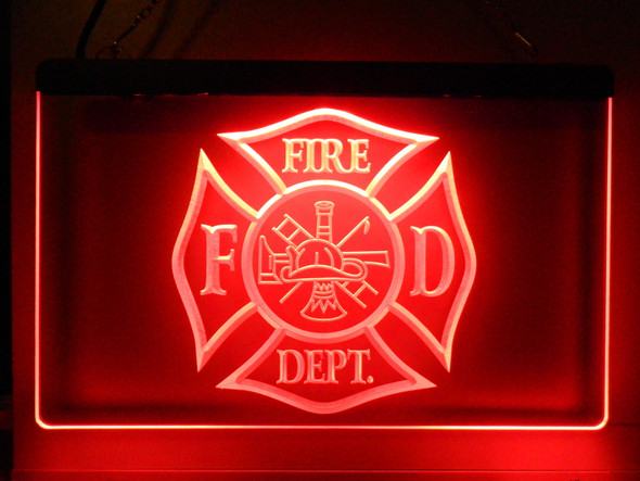 LED, Neon, Sign, light, lighted sign, custom, 
fire, fireman, fighter, volunteer