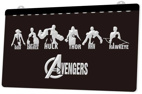 Avengers, led, neon, sign