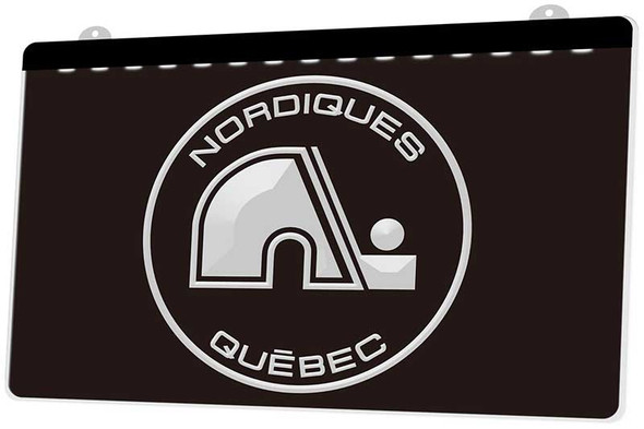 Quebec, Nordiques, led, neon, sign