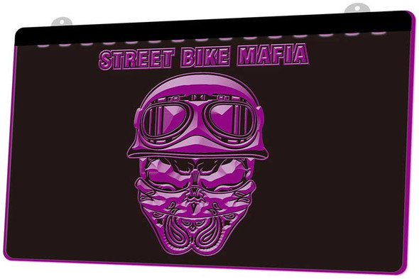 Street Bike Mafia, Acrylic, LED, Sign, neon