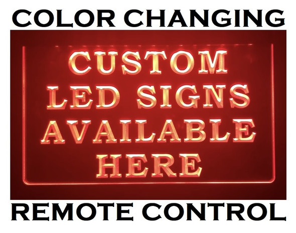 Color Changing Remote Controlled Custom LED Sign