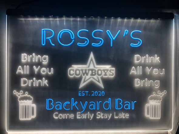 cowboys, led, neon, sign