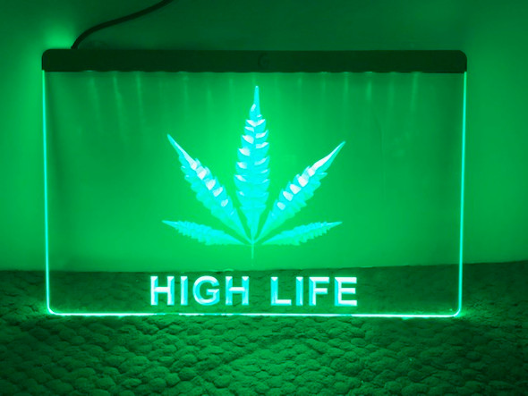 weed, marijuana, mary jane, cannabis, sign, led, neon
