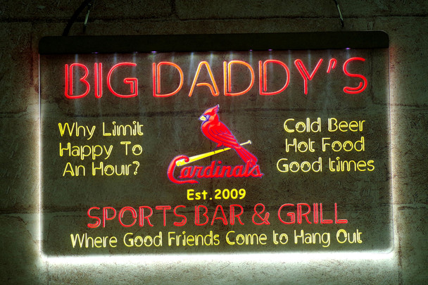 cards, cardinals, st. louis, led, neon, sign