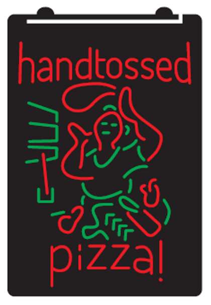 2 Color Hand Tossed Pizza LED Sign