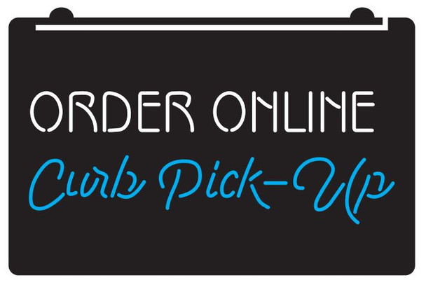 2 Color Order Online Curb Pick Up LED Sign