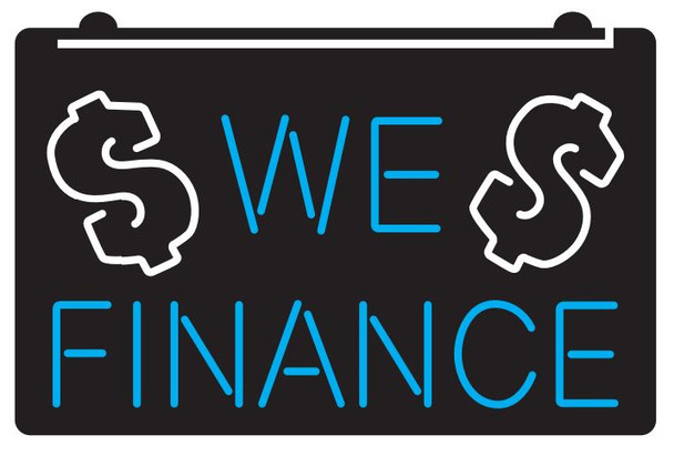 we, finance, light, led, neon, sign