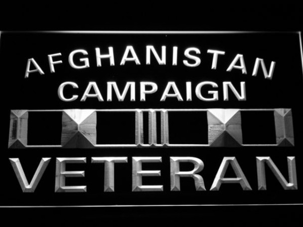 US, Army, Afghanistan, Campaign, Veteran, Ribbon, LED, Sign, neon, light, lighted US, Army, Afghanistan, Campaign, Veteran, Ribbon, LED, Sign, neon, light, lighted