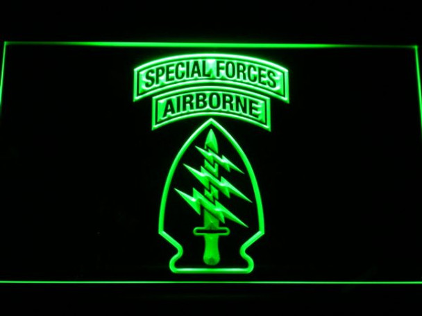 US, Army, Special, Forces, Air, Borne, LED, Sign, light, neon, lighted US, Army, Special, Forces, Air, Borne, LED, Sign, light, neon, lighted