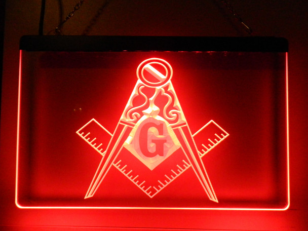 masonic, lodge, symbol, sign, led, neon, sign