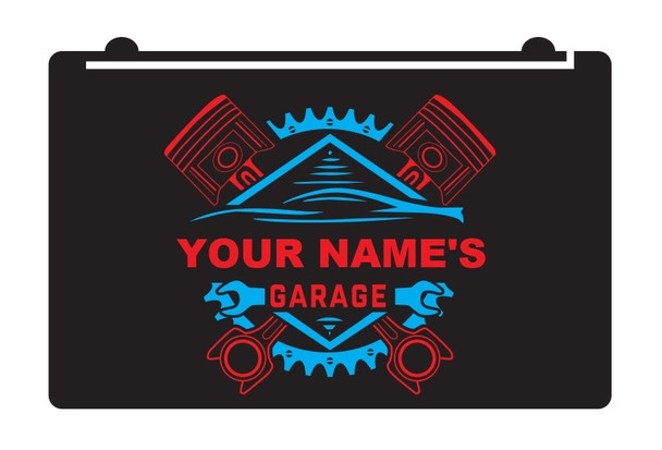 personalized, Garage, LED, Sign, neon, light, mechanic