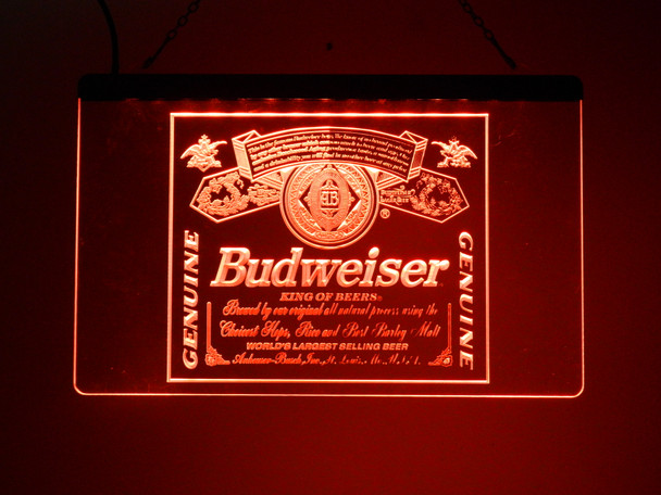 bud, Budweiser, led, neon, sign, light