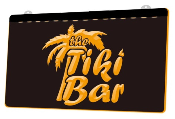 tiki, bar, led, neon, sign, light