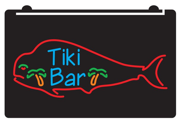 tiki, bar, led, neon, sign, light