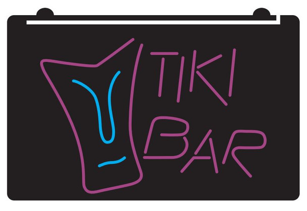 tiki, bar, led, sign, neon, light