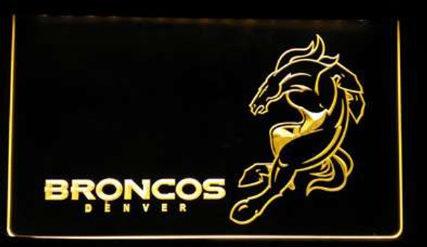 denver, broncos, led, neon, sign