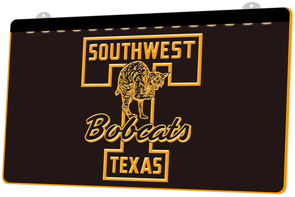 Southwest Texas, Bobcats, LED, Sign, neon