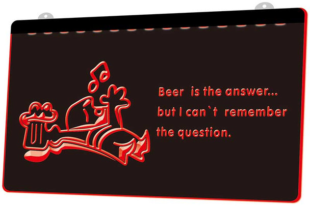 Beer is the Answer, Acrylic, LED, Sign, light, beer, funny, neon, bar Beer is the Answer, Acrylic, LED, Sign, light, beer, funny, neon, bar