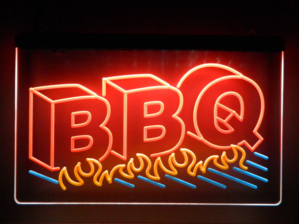 bbq, led, neon, sign, light