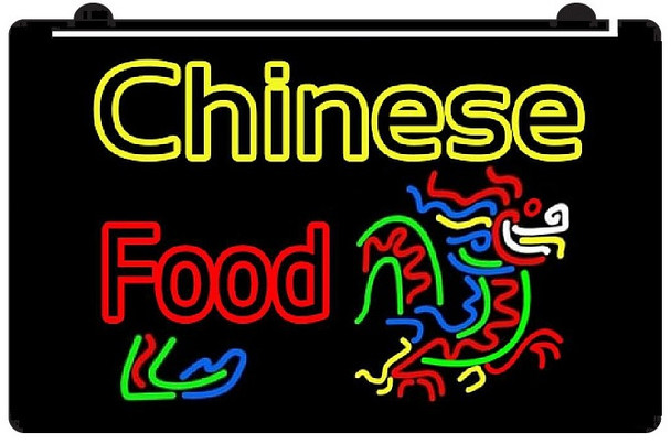 Chinese food, led, neon, sign