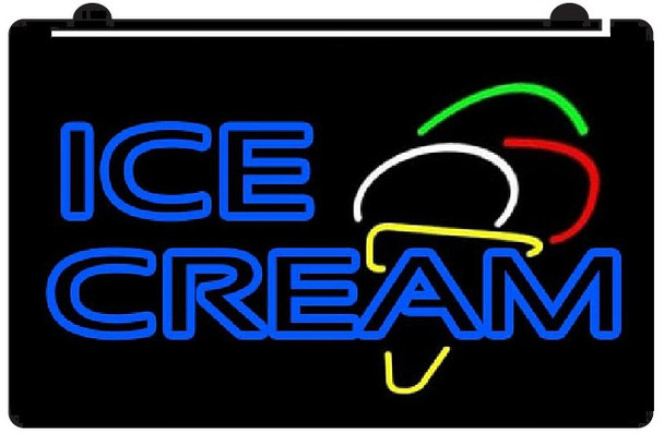 ice cream, led, neon, sign