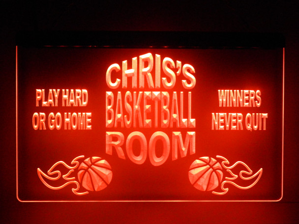 basketball, led, neon, kids, room, child, youth, sign, light