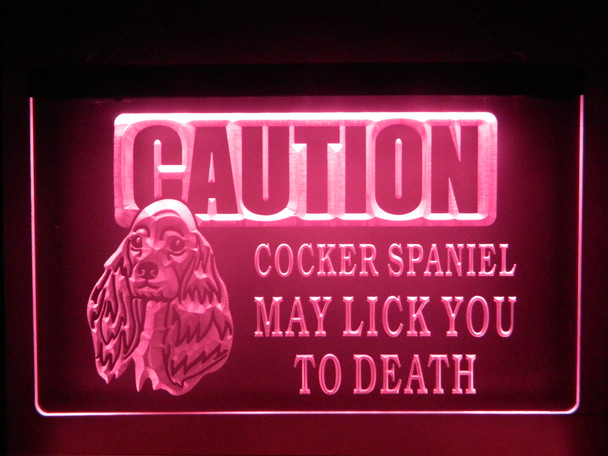 cocker spaniel, spaniel, led, neon, sign, love, acrylic, custom, light