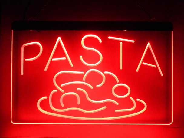 pasta, spaghetti, led, neon, sign, acrylic, light