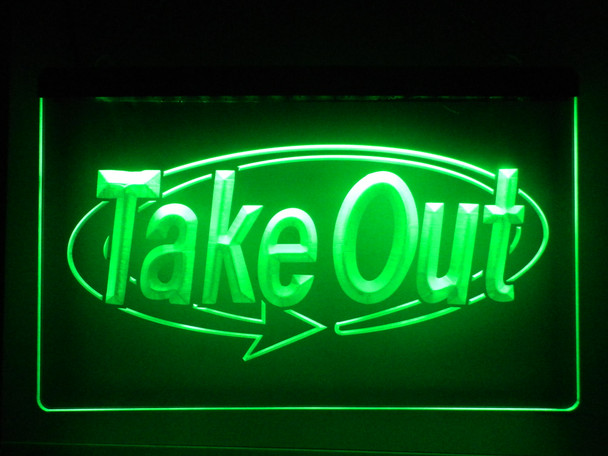 takeout, led, neon, sign, acrylic, light