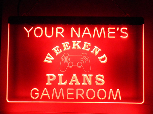 LED, Neon, Sign, light, lighted sign, gaming, video game, ps5, ps4, game room, gamer, weekend plans, personalized