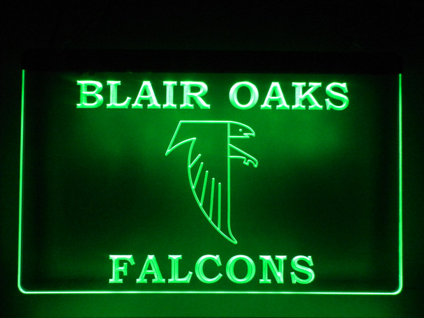 LED, Neon, Sign, light, lighted sign, blair oaks, falcons