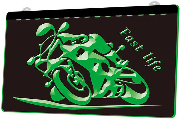 LED, Neon, Sign, light, lighted sign, custom, motorcycle, fast